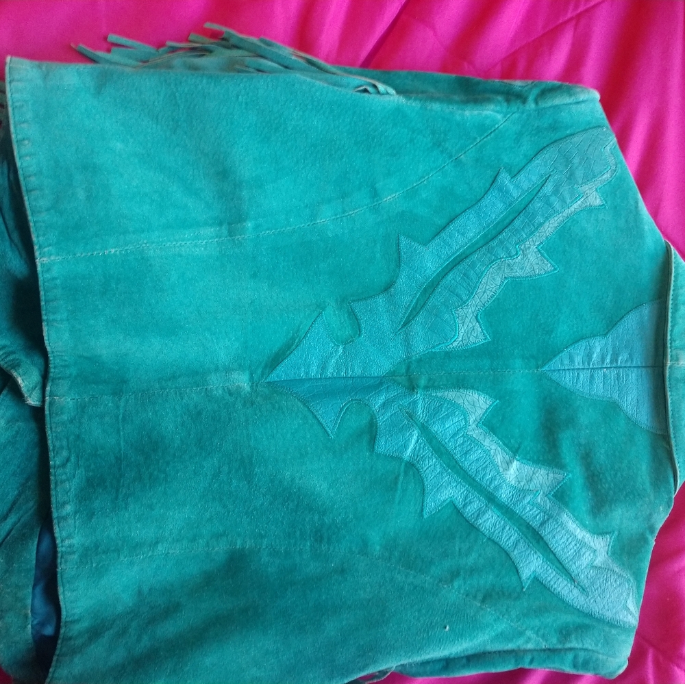 Boar Suede Leather Jacket - Picture 9 of 16